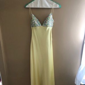 Sean Couture Yellow Formal Dress, Size XXS (EUC)